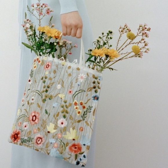 flower bag zara